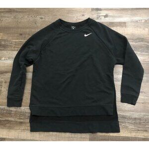 Nike Womens Small Black Long Sleeve Vented Hem Training Sweatshirt